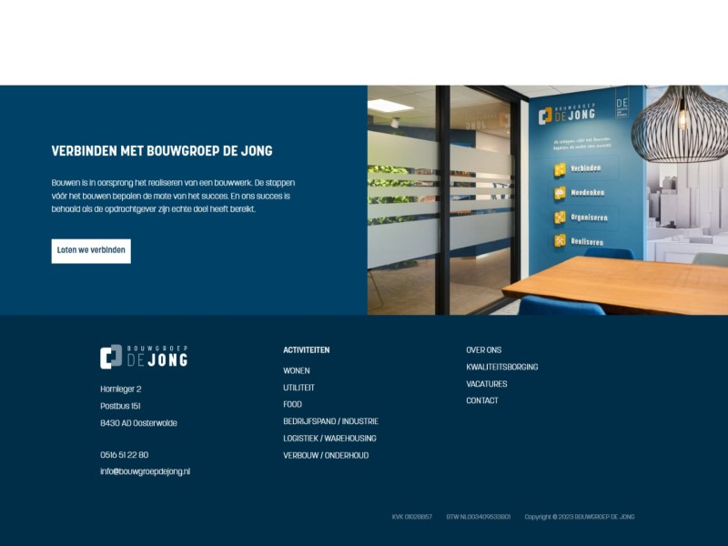 Homepage Bouwgroep DE Jong